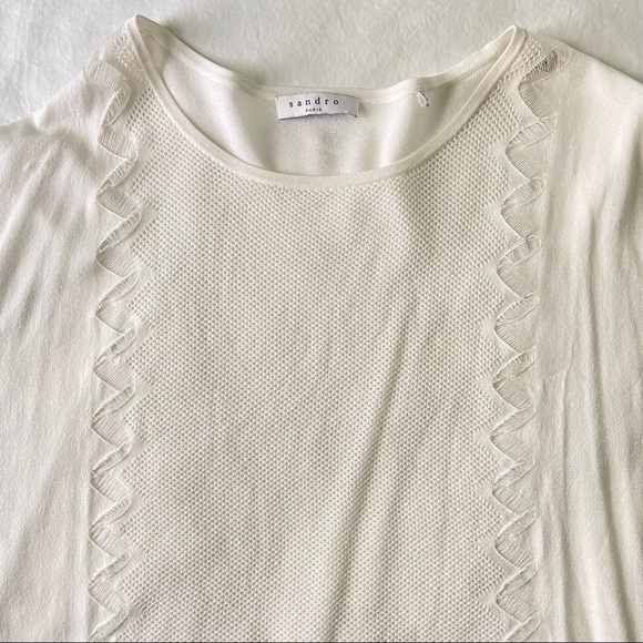 Sandro Mesh Pullover Medium - Picture 4 of 10